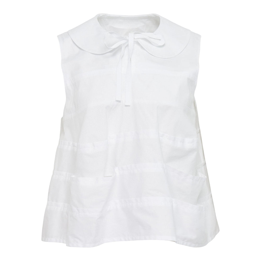 Club21 - Tao - Cotton Broad Top - BLOUSES - White