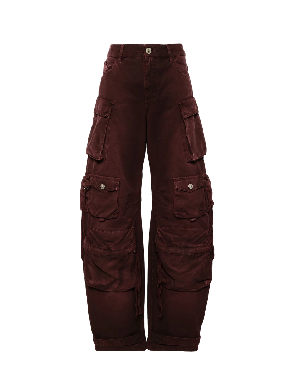 The_Attico_Fern_Denim_Long_Pants_Red