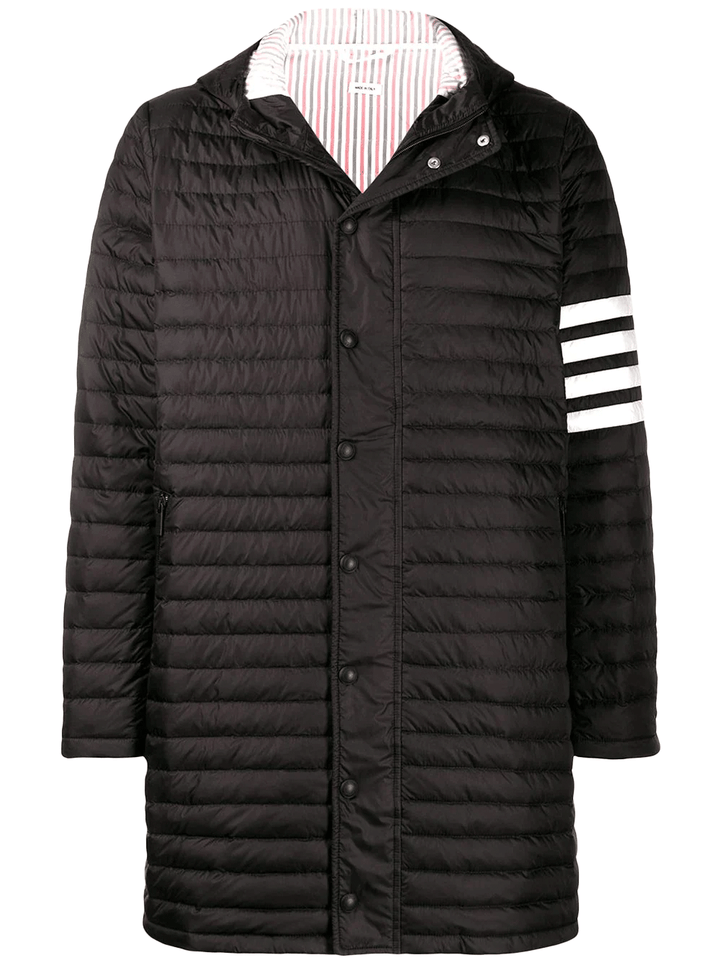    Thom-Browne-4-Bar-Stripe-Downfill-Quilted-Coat-Black-1