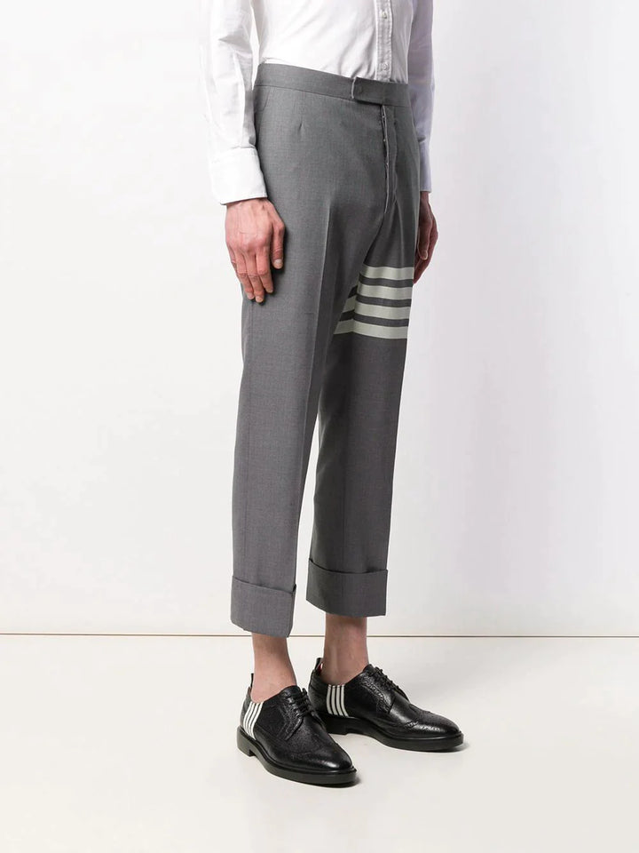 Thom Browne Classic Backstrap Trousers Grey 3