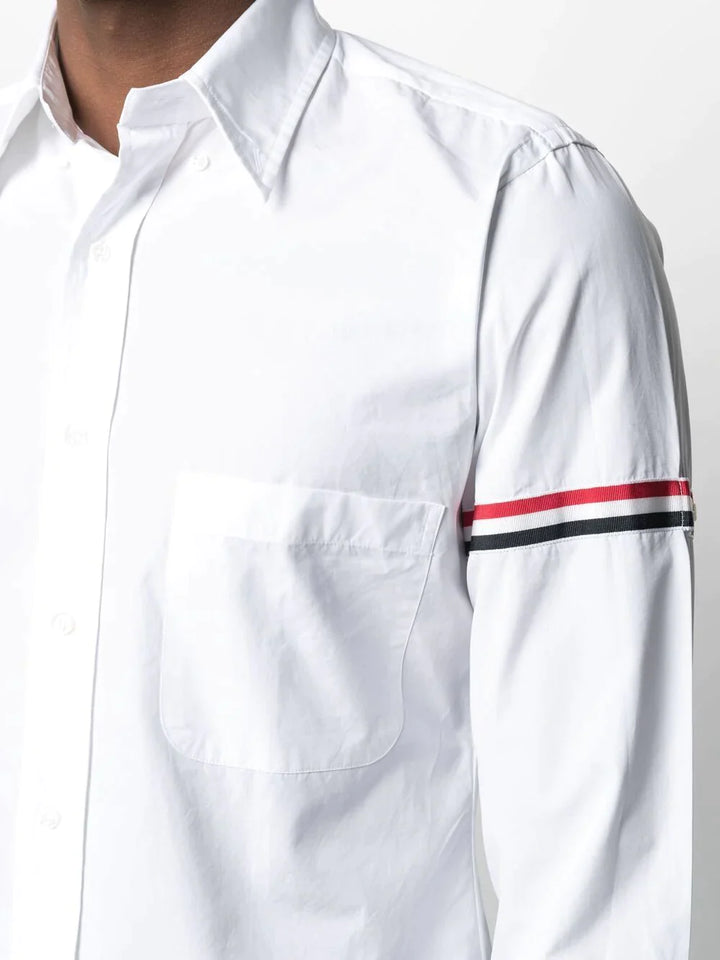 Thom-Browne-Classic-Long-Sleeve-Shirt-White-5