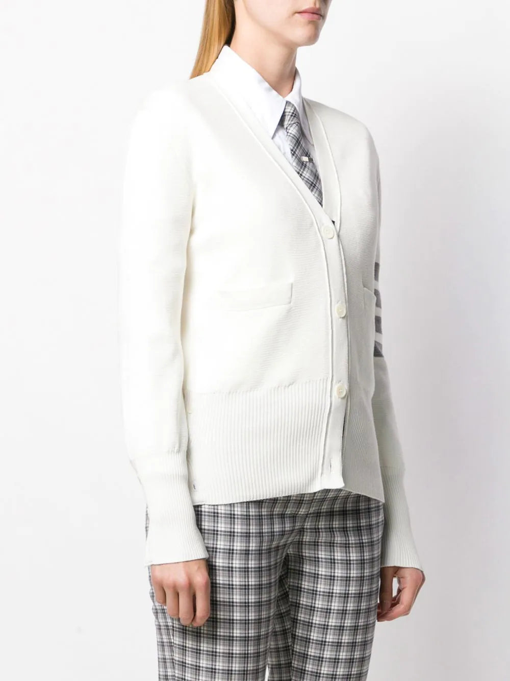 Thom-Browne-Classic-Milano-Stitch-Cardigan-White-3