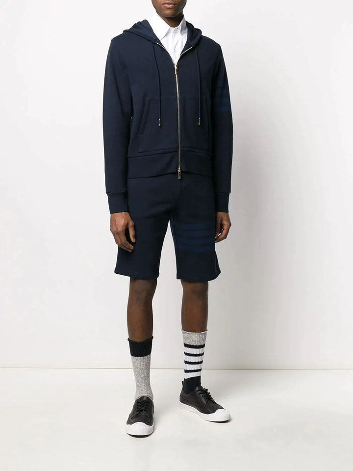 Thom Browne Classic Sweat Shorts In Tonal Navy 2