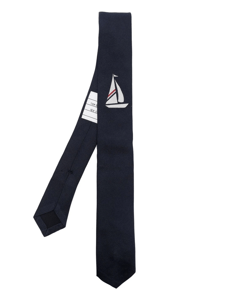 Thom-Browne-Classic-Tie-In-Sailboat-Icon-Navy-1