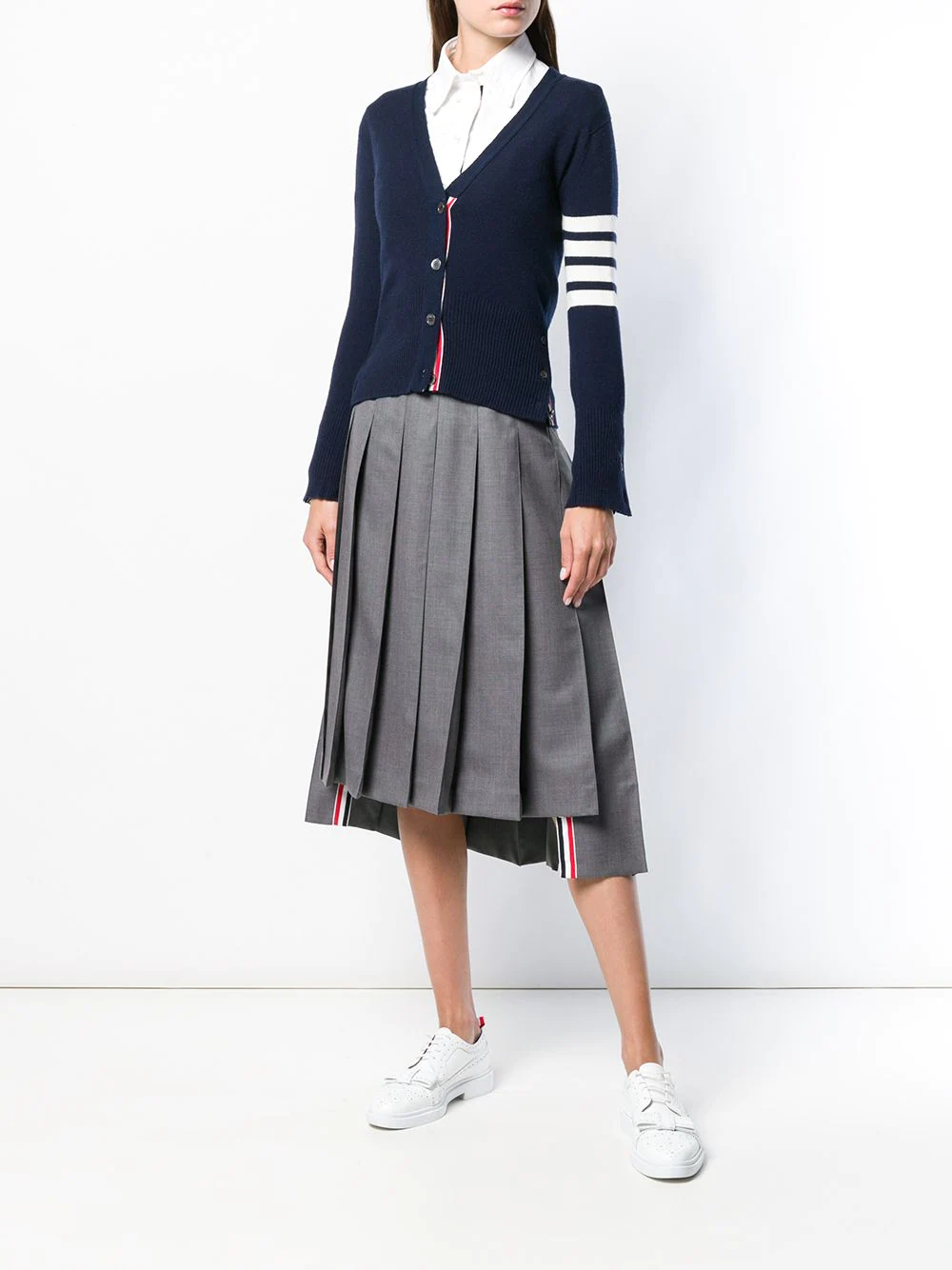 Thom-Browne-Classic-V-Neck-Cardigan-Navy-2