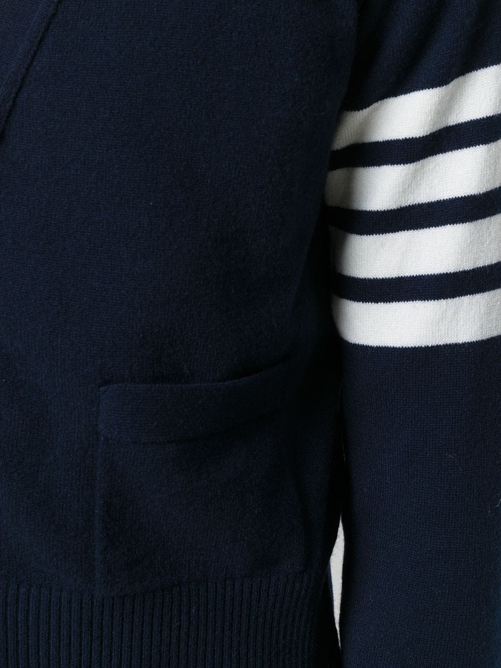 Thom-Browne-Classic-V-Neck-Cardigan-Navy-5