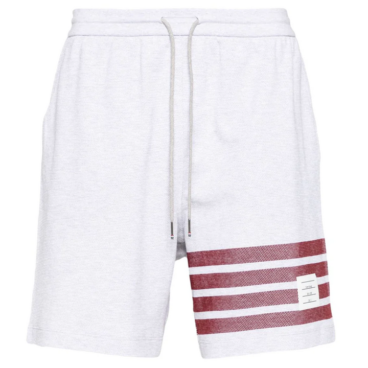 Cotton Pique 4-Bar Shorts