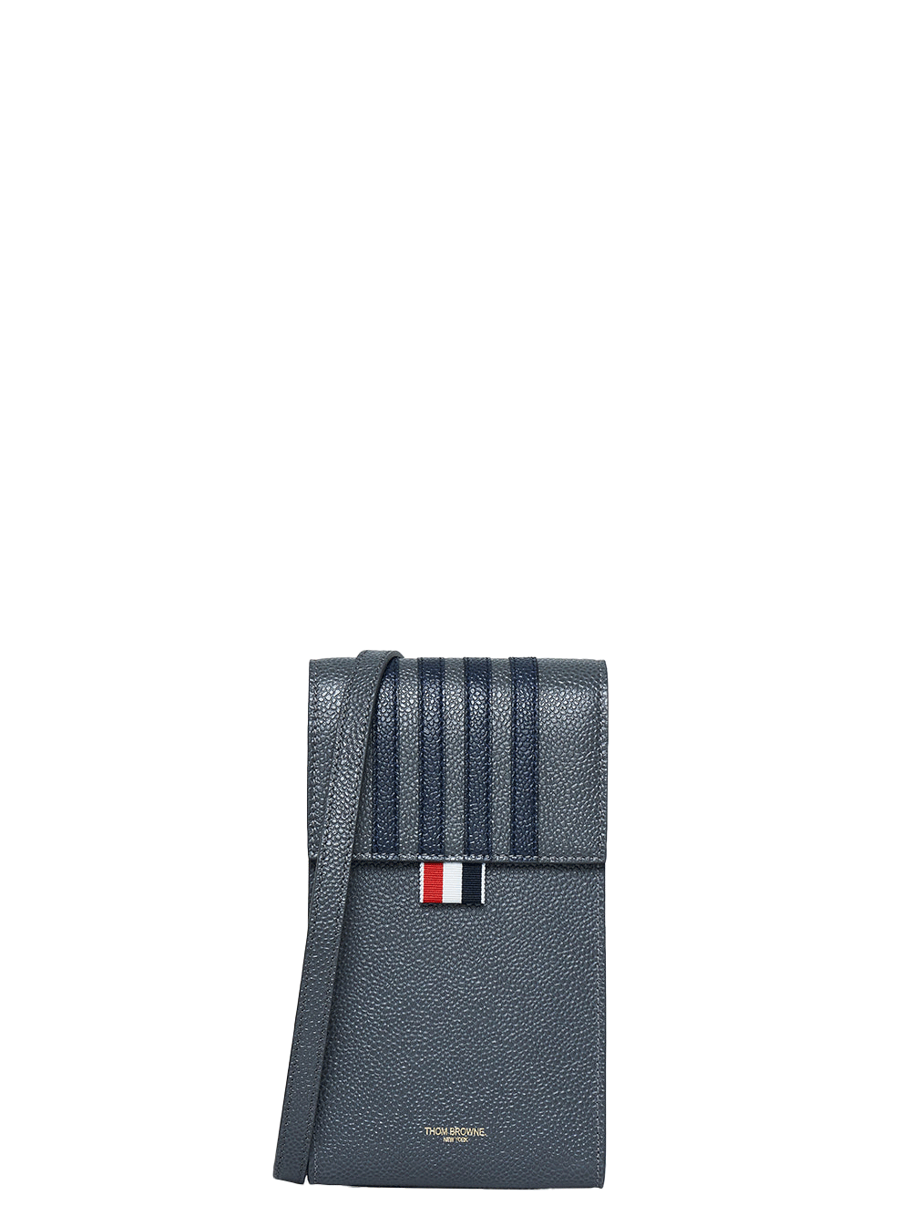    Thom-Browne-Crossbody-Phone-Holder-With-Flap-Charcoal-1