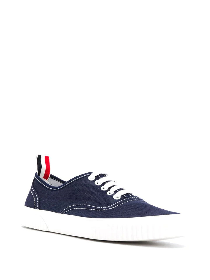 Thom Browne Heritage Sneaker In Canvas Navy 2