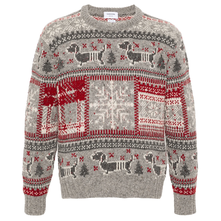 Holiday Hector Mohair Tweed Crew Neck Pullover Men
