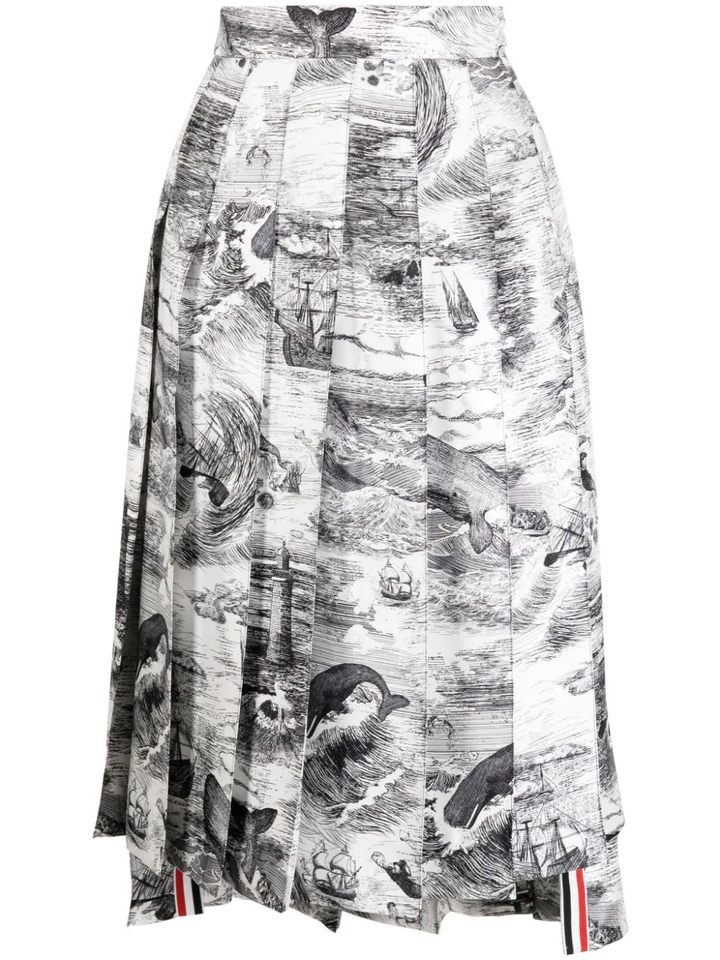 Thom-Browne-Knee-Length-Classic-Pleated-Skirt-Others-1