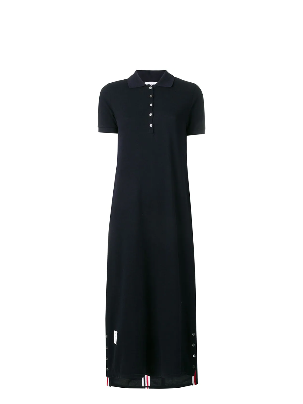 Thom Browne Long A-Line Polo Dress Navy 1