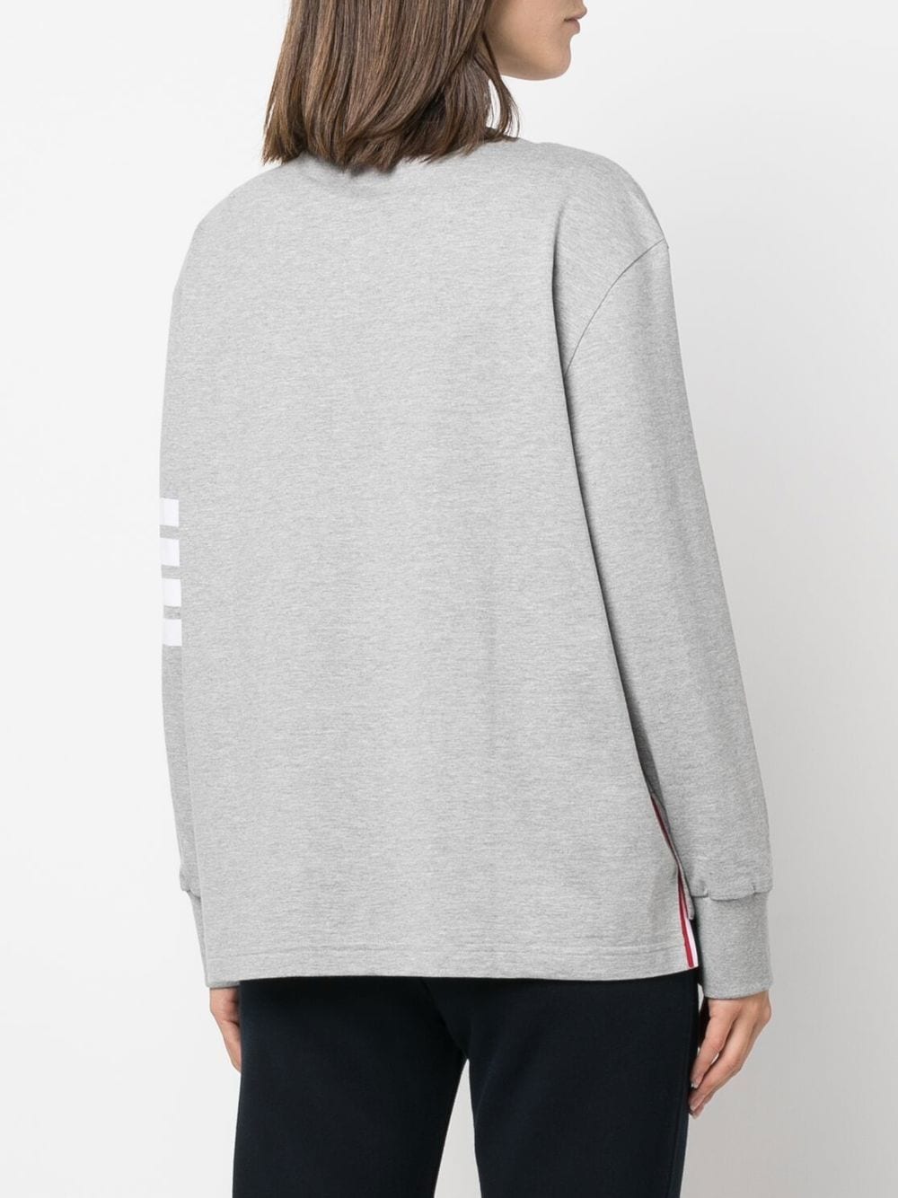 Thom-Browne-Long-Sleeve-Oversized-Tee-Light-Grey-4