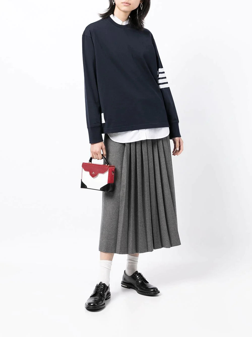 Thom-Browne-Long-Sleeve-Oversized-Tee-Navy-2