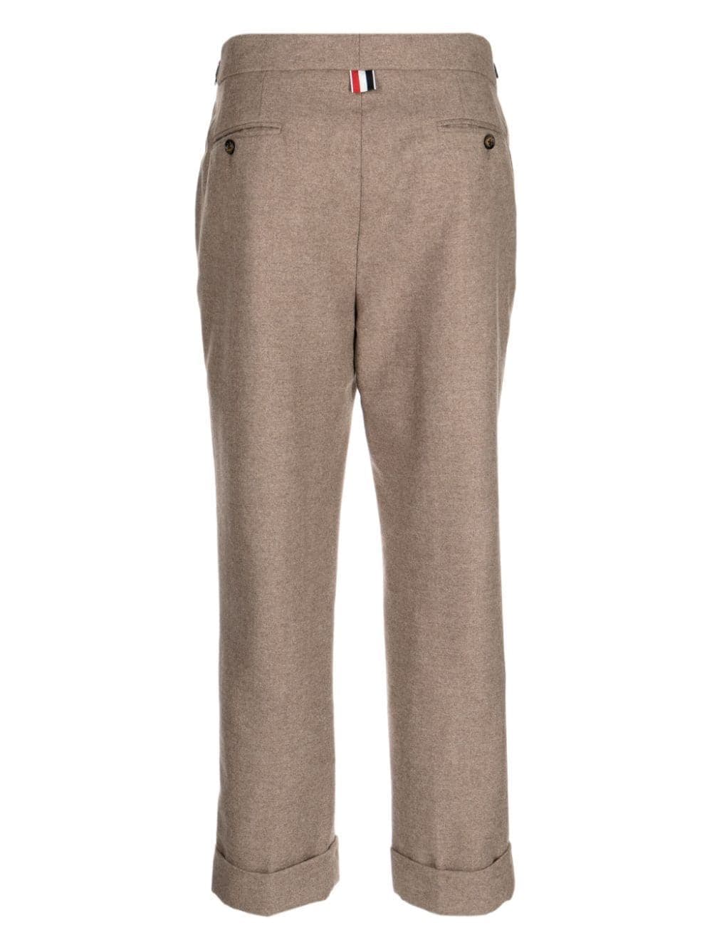 Thom-Browne-Lowrise-Slim--Trousers-In-Wool-Brown-2