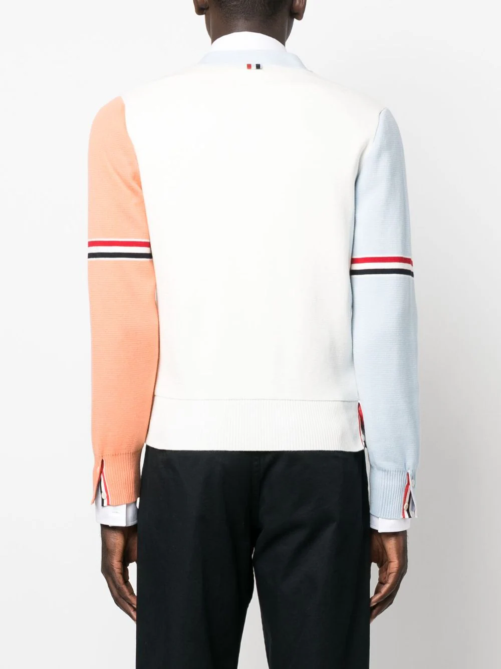 Thom-Browne-Milano-Stitch-V-Neck-Cardigan-Multi-4