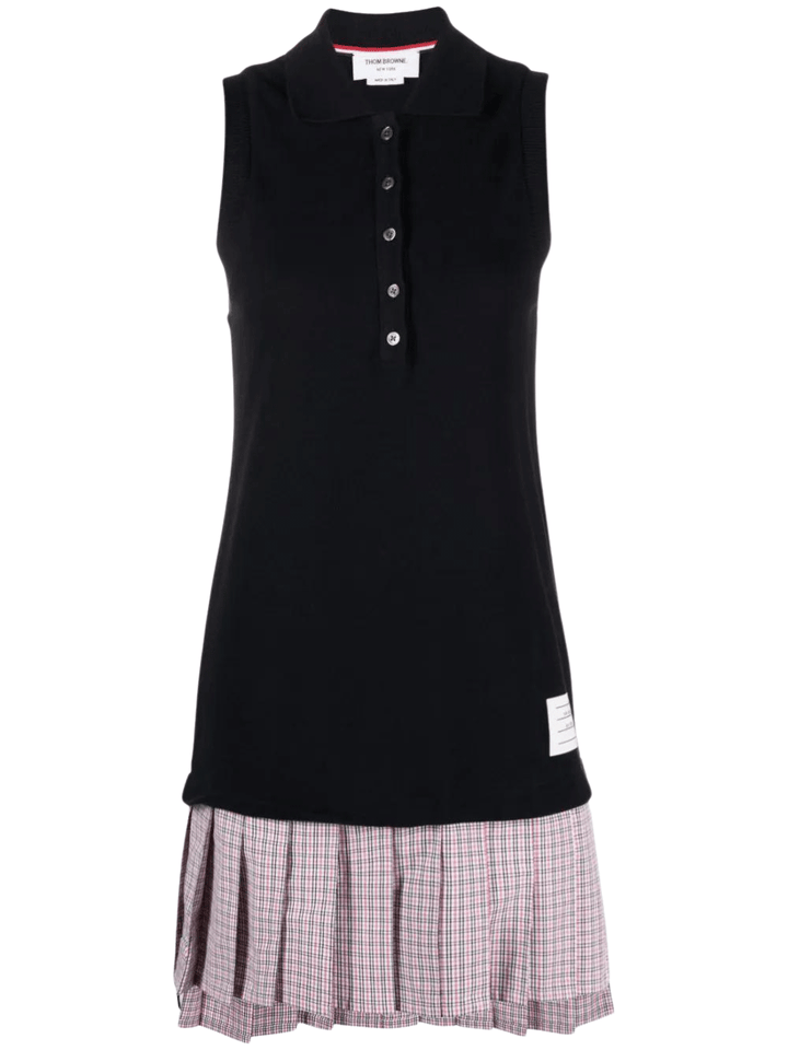 Thom-Browne-Mini-Pleated-Bottom-Polo-Dress-Navy-1