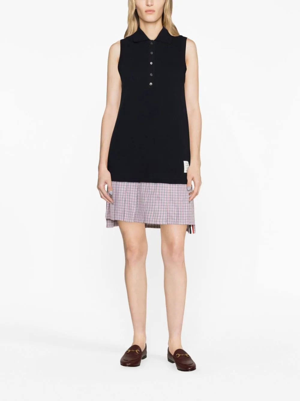 Thom-Browne-Mini-Pleated-Bottom-Polo-Dress-Navy-2