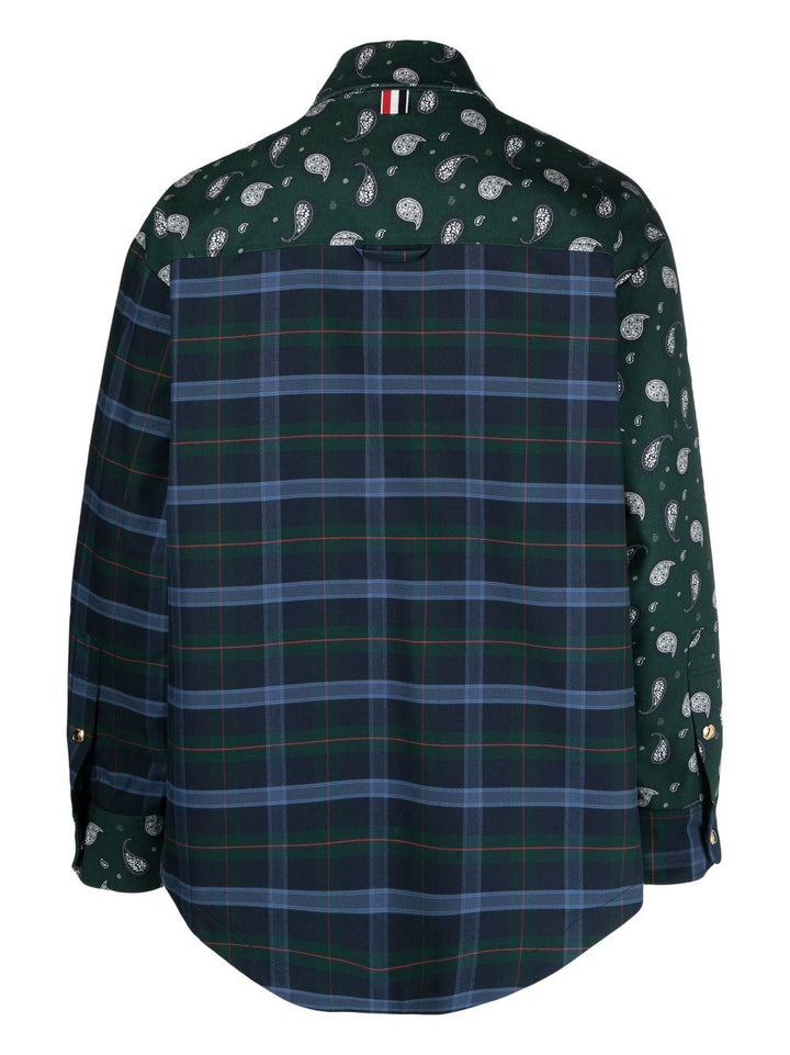 Thom-Browne-Oversized-Snap-Front-Shirt-Jacket-Green-2