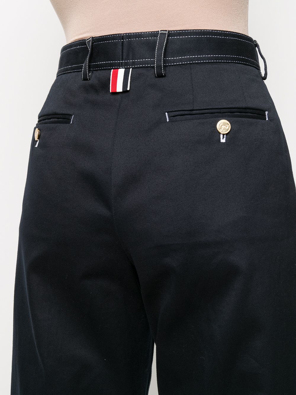 Thom Browne Sack Trousers With Top Stitching Finished Navy 5