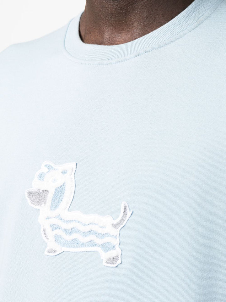 Thom-Browne-Short-Sleeve-Tee-With-Dragon-Hector-Blue-5