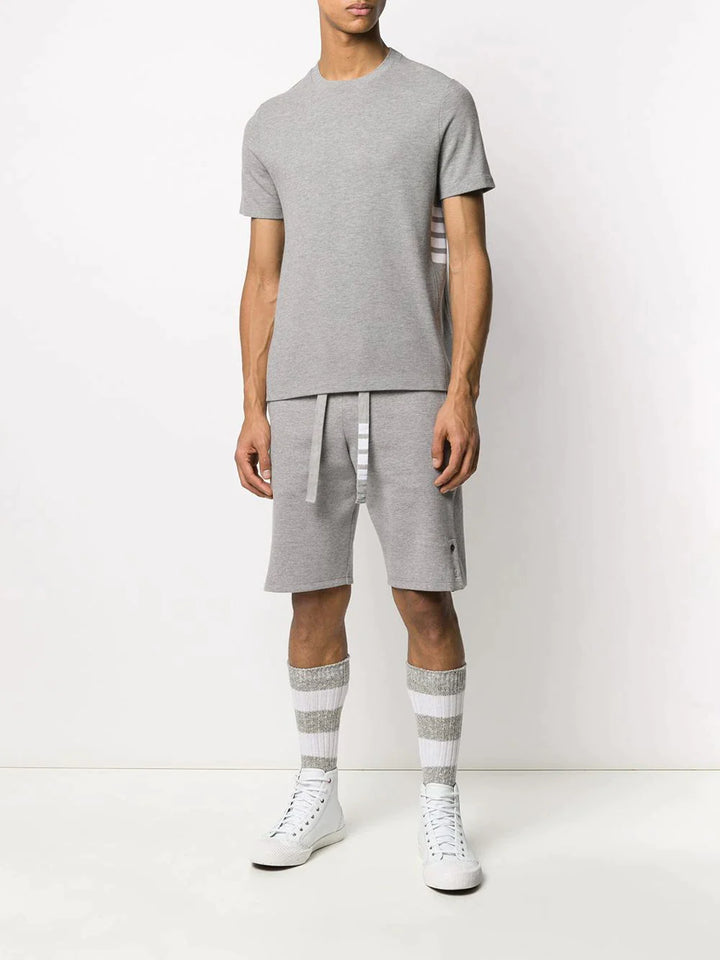 Thom-Browne-Short-Sleeve-Tee-With-Engineered-Light-Grey-2