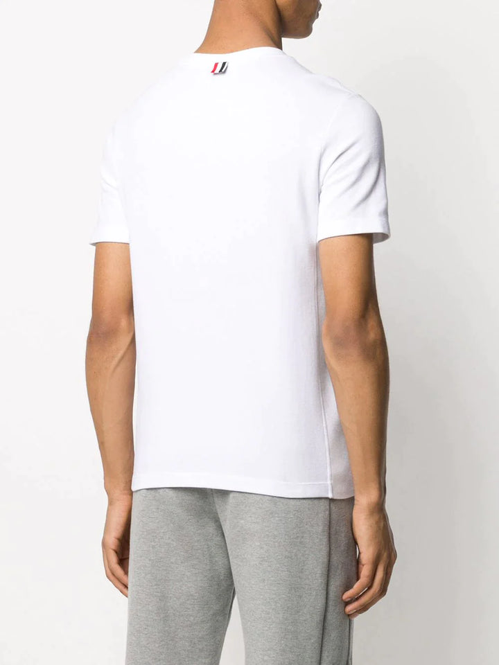 Thom-Browne-Short-Sleeve-Tee-With-Engineered-White-4