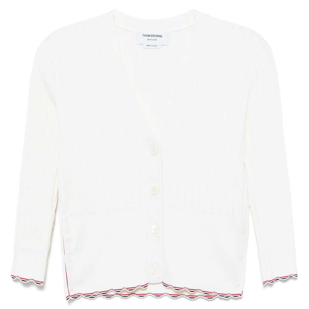 Silk Cotton V Neck Cardigan Women