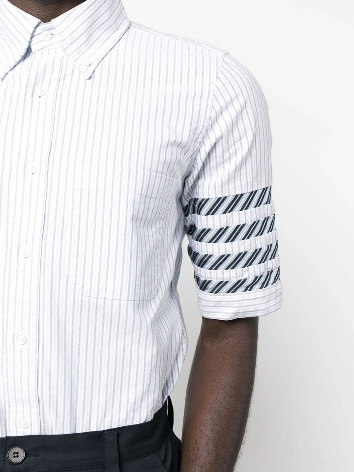 Thom-Browne-Straight-Fit-Button-Down-Shirt-Blue-5