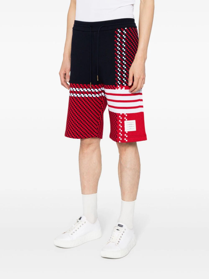 Thom-Browne-Sweat-Shorts-With-Eng-4-Bar-Stripe-Multi-3