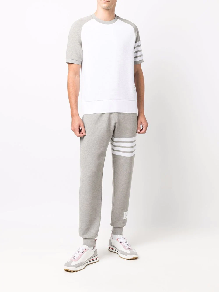 Thom Browne Sweatpants With 4Bar In Cotton Light Grey 2