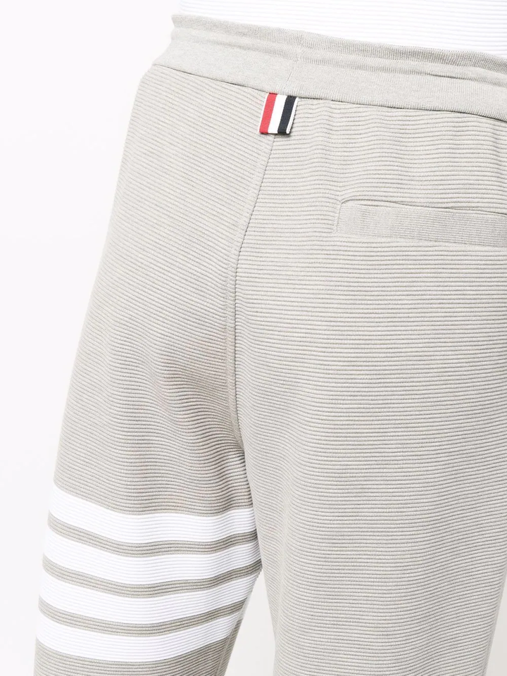 Thom Browne Sweatpants With 4Bar In Cotton Light Grey 5