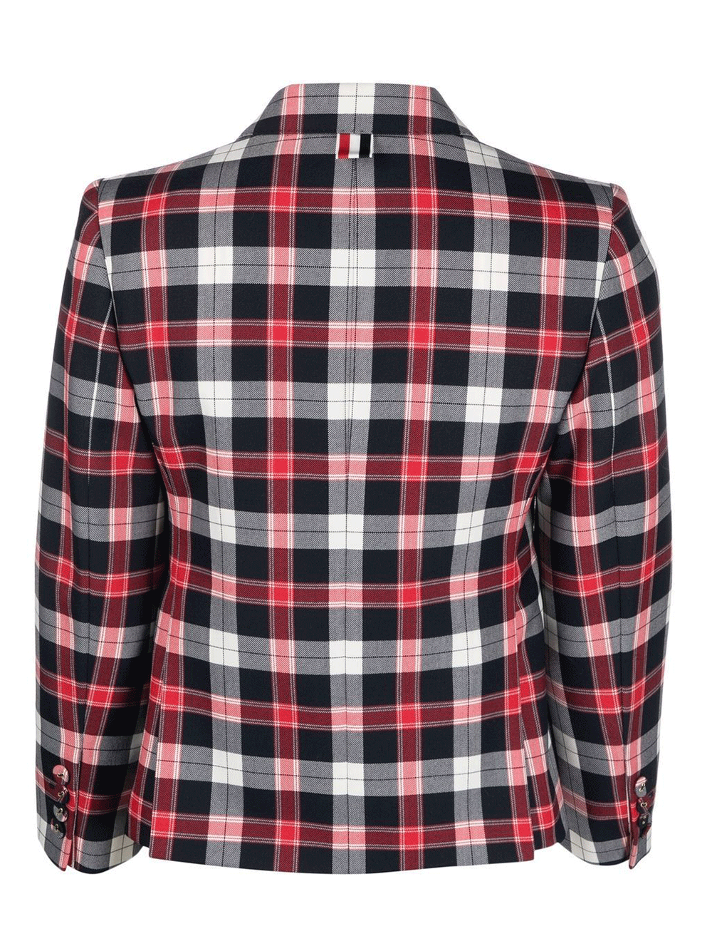 Thom-Browne-Tartan-Twill-High-Armhole-Sport-Coat-Multi-2