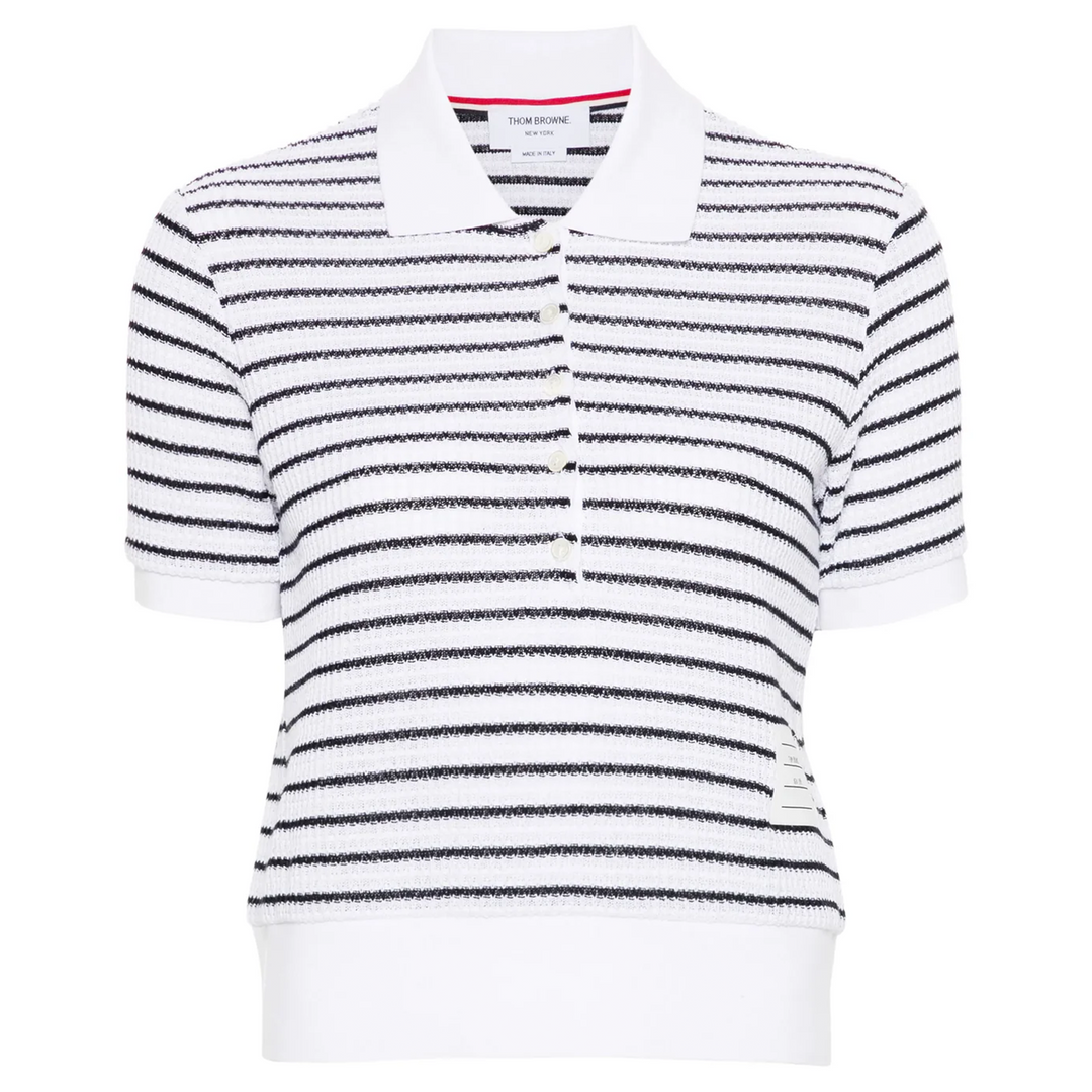 Textured Cotton Polo Women
