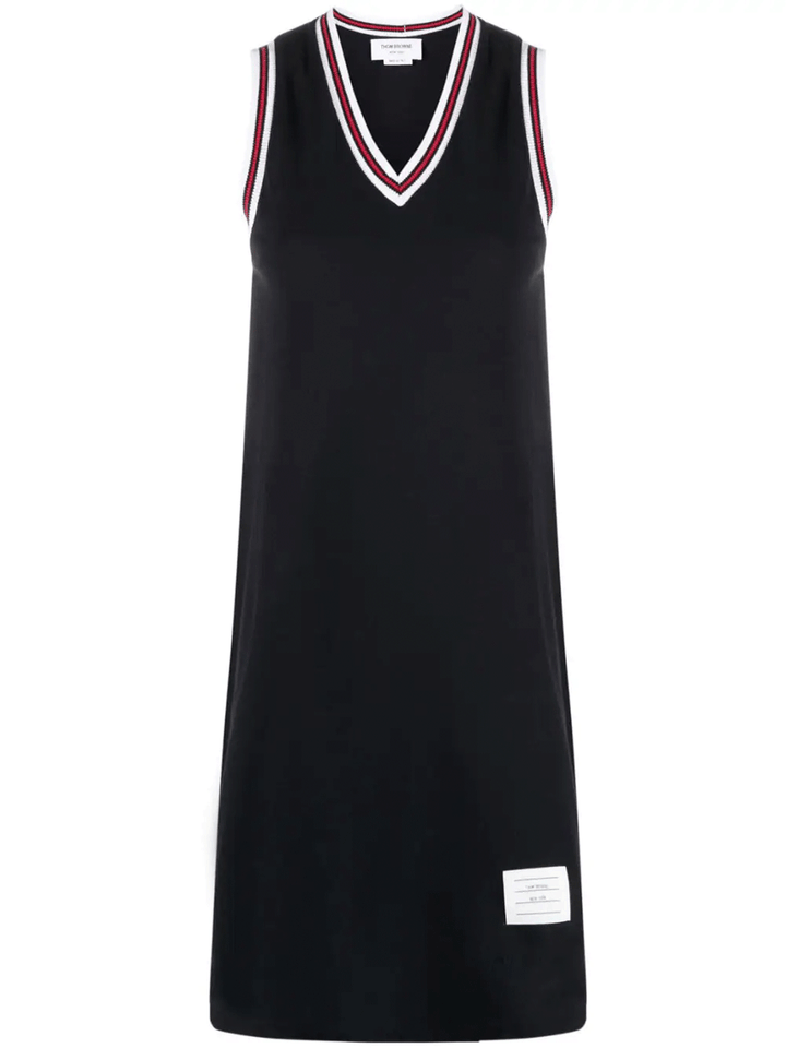 Thom-Browne-V-Neck-Tennis-Dress-Navy-1