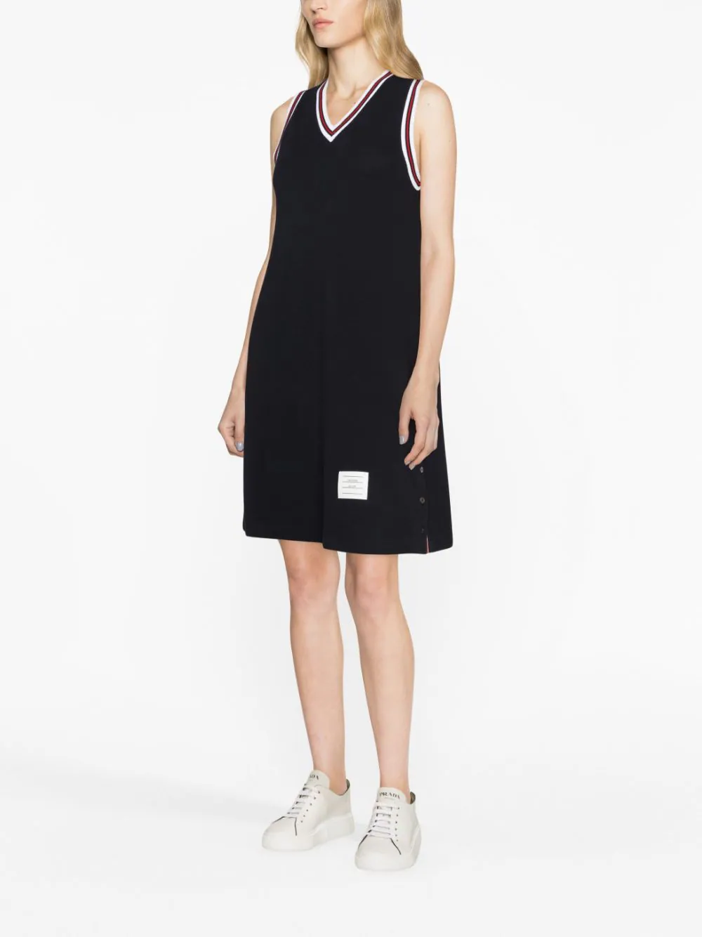 Thom-Browne-V-Neck-Tennis-Dress-Navy-2