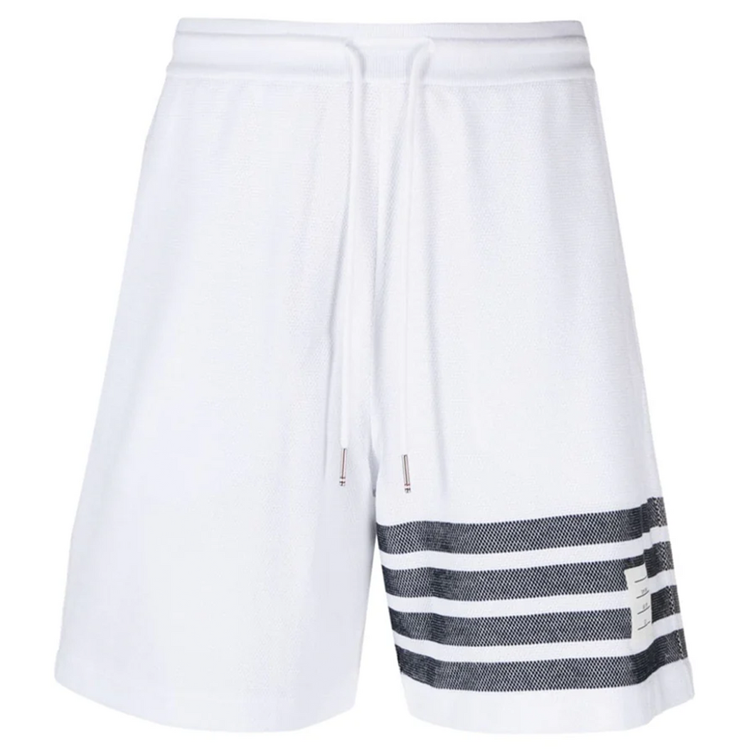 Cotton Pique 4-Bar Shorts Men