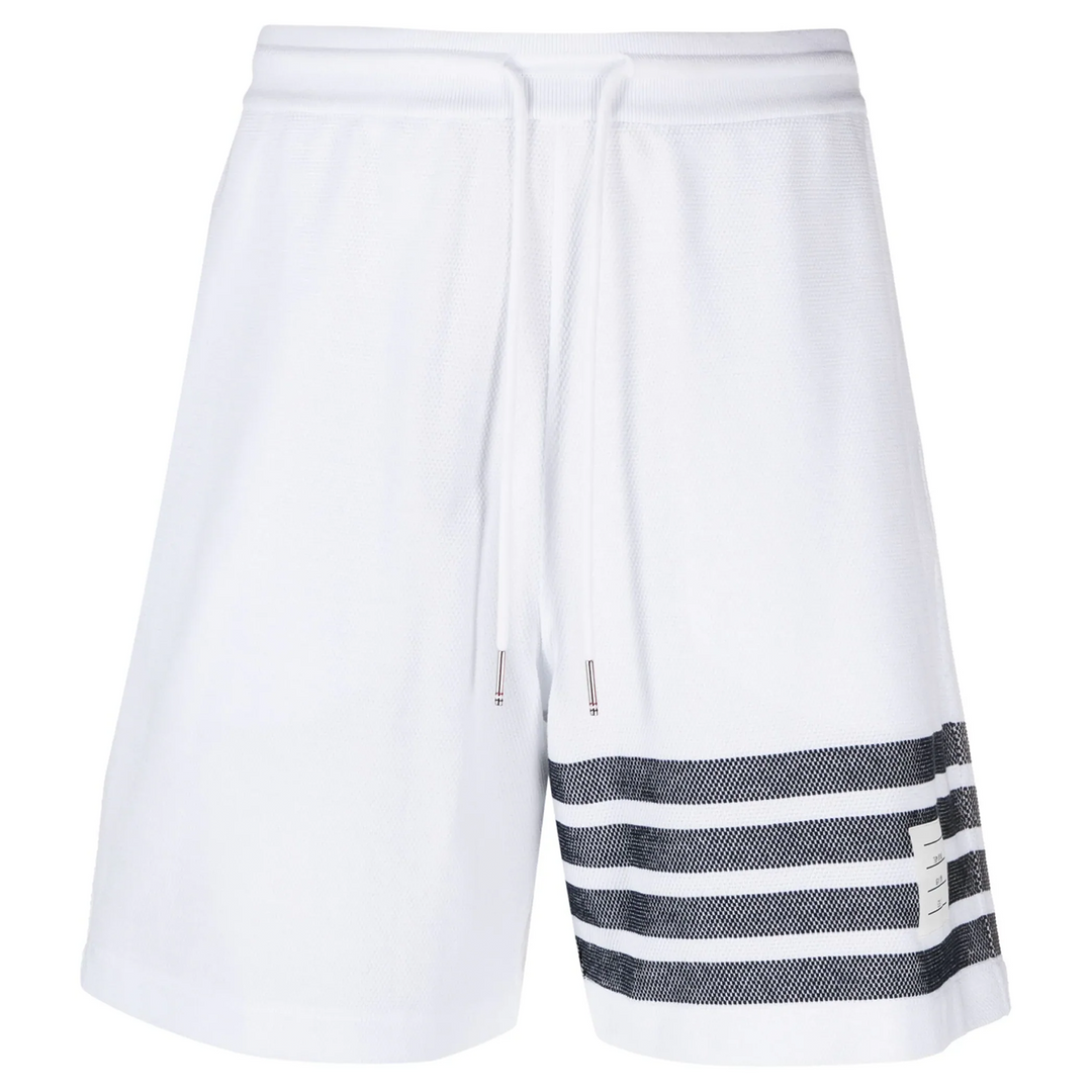 Cotton Pique 4-Bar Shorts