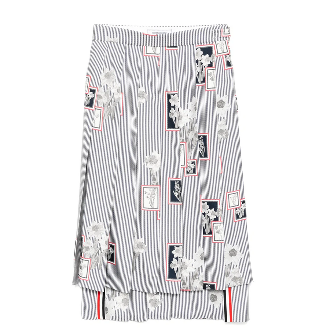 Knee Length Classic Back Pleated Skirt