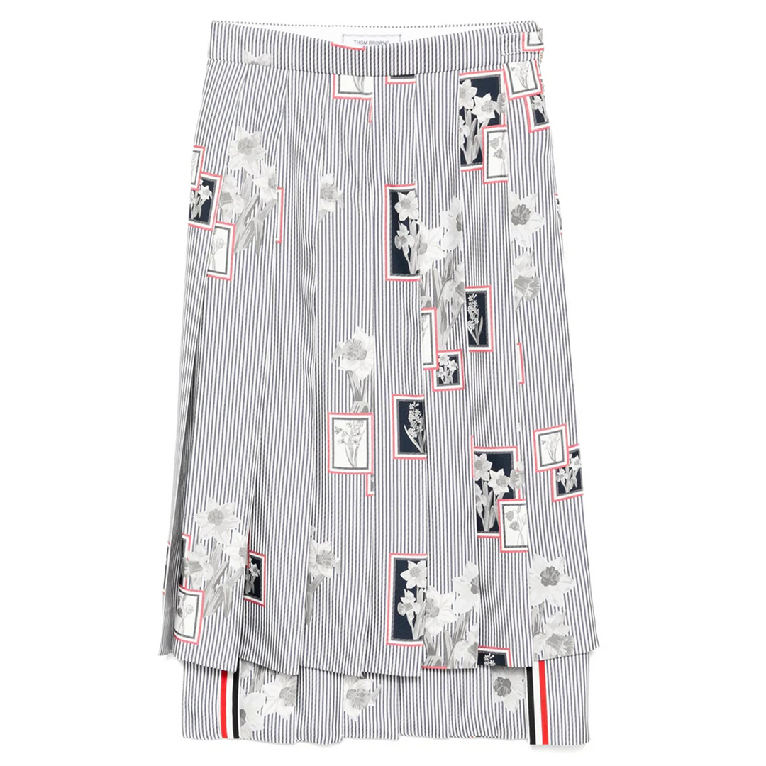 Knee Length Classic Back Pleated Skirt Women