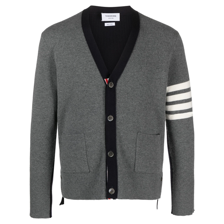 Merino Wool 2 In 1 Half 4-Bar Cardigan Men
