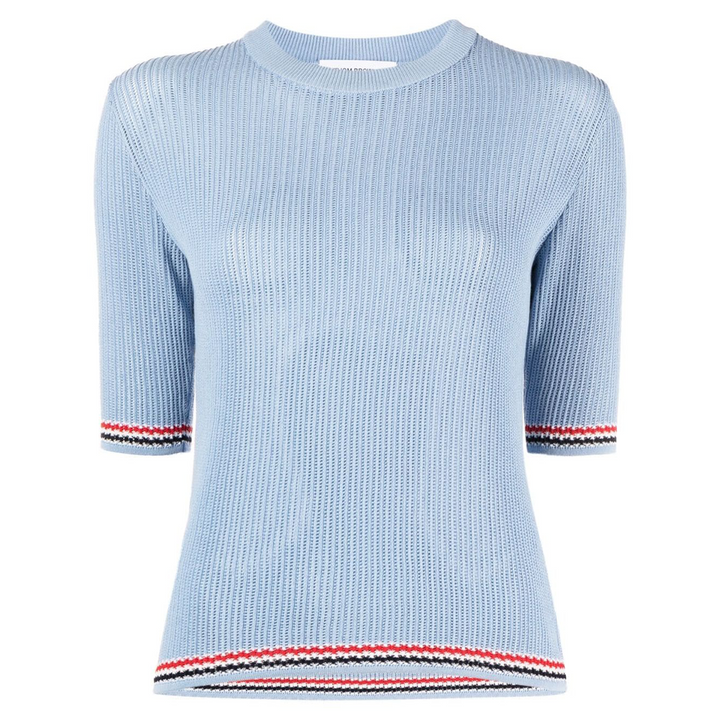 Pointelle Rib Stitch Tee Women