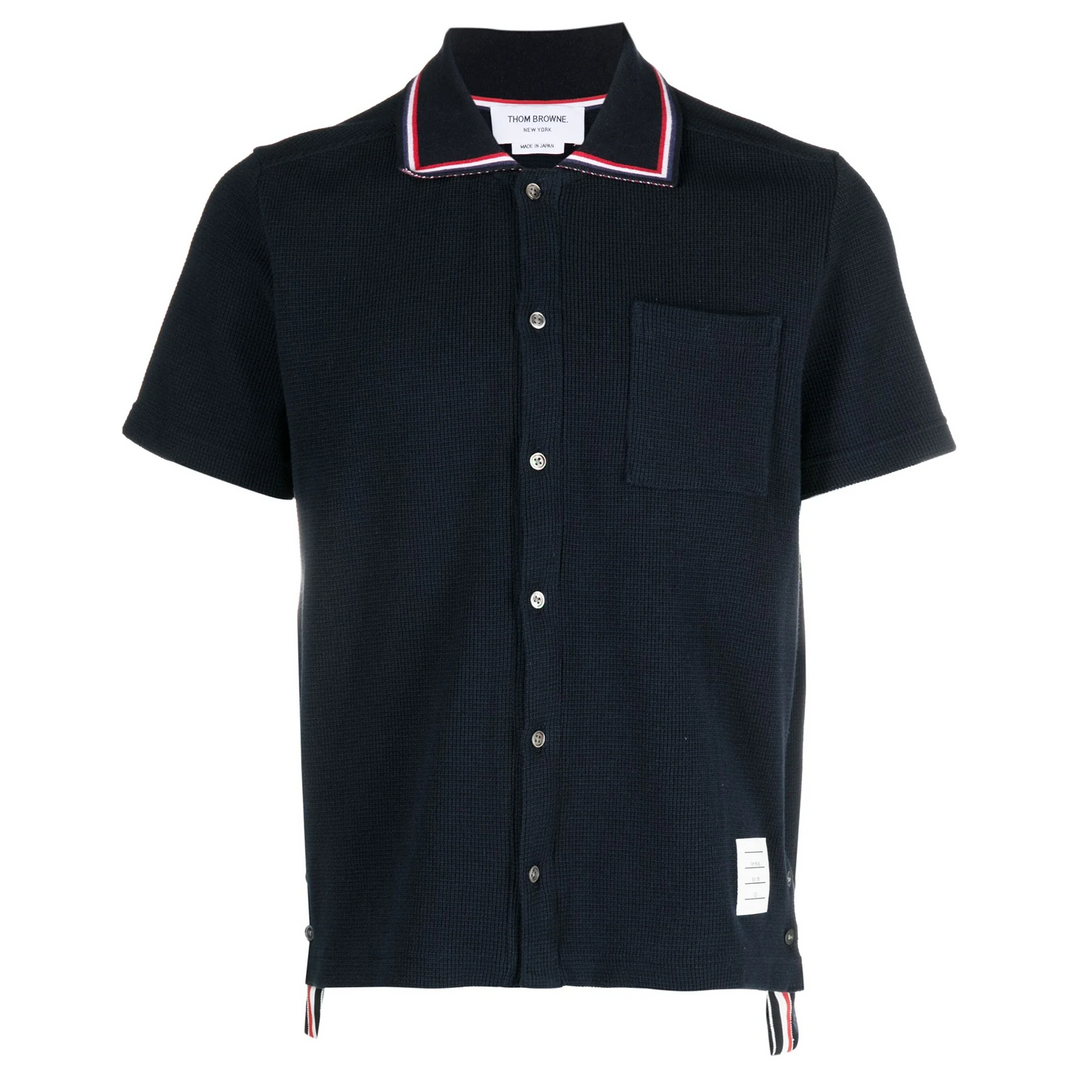 반소매 버튼 다운 셔츠