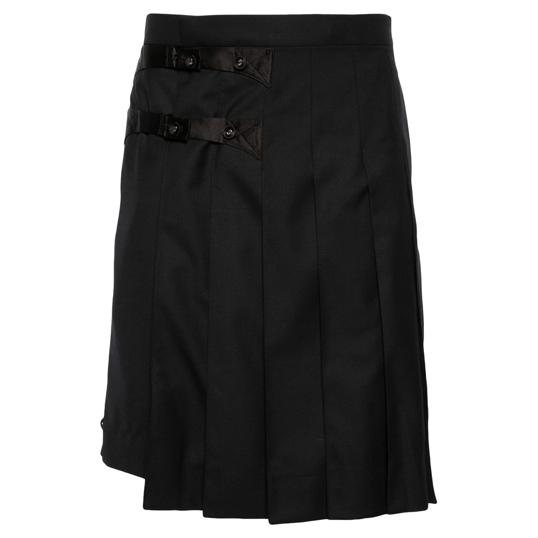 Twill Wool Backstrap Skort Men