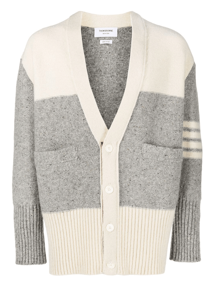 ThomBrowne-Reversed-Jersey-Oversized-Cardigan-Light-Grey-1