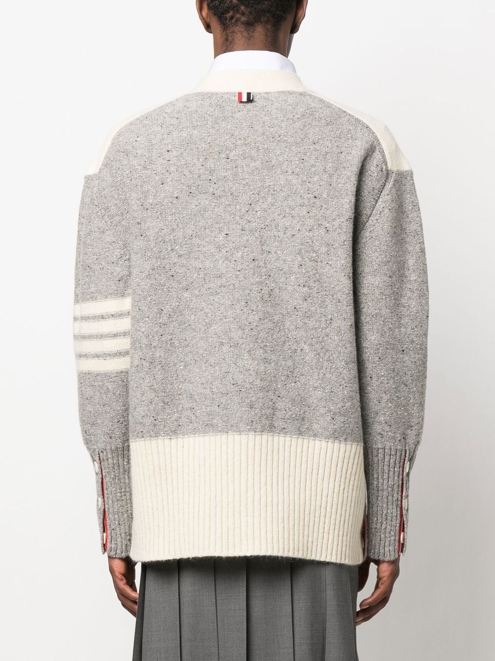 ThomBrowne-Reversed-Jersey-Oversized-Cardigan-Light-Grey-4