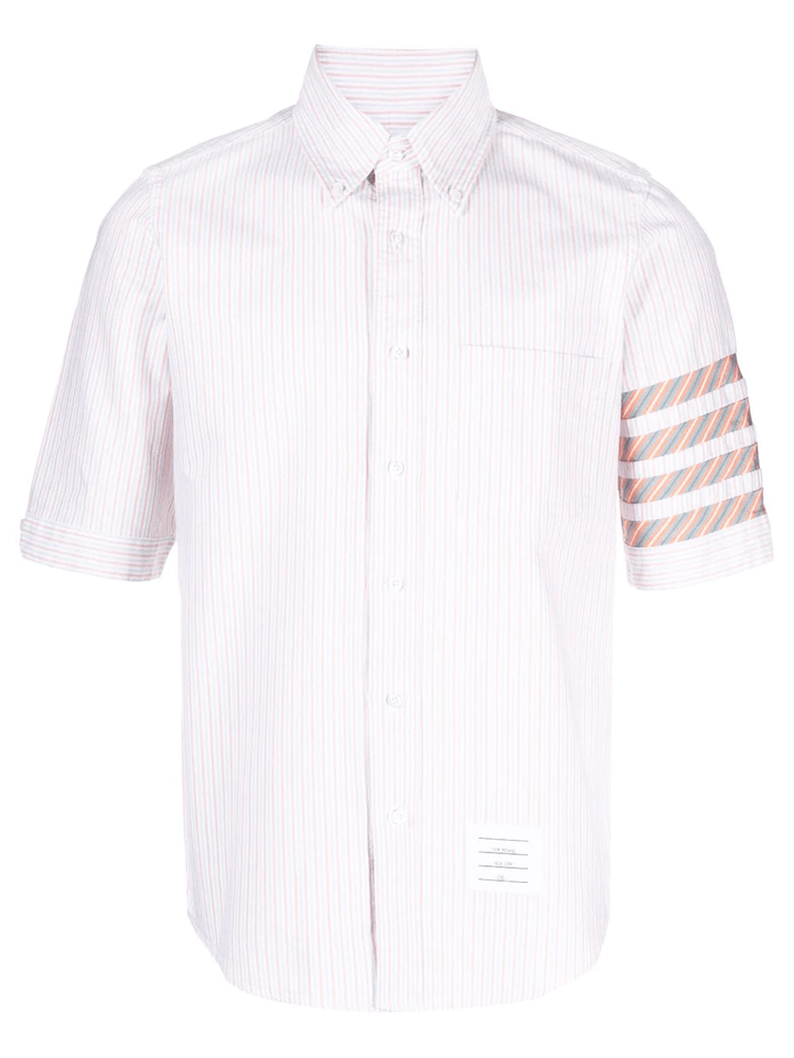 Thom Browne Straight-Fit-Button-Down-Shirt-Orange-1