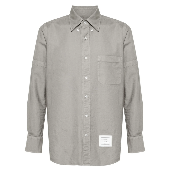 Straight Fit Long Sleeve Broad Shirt