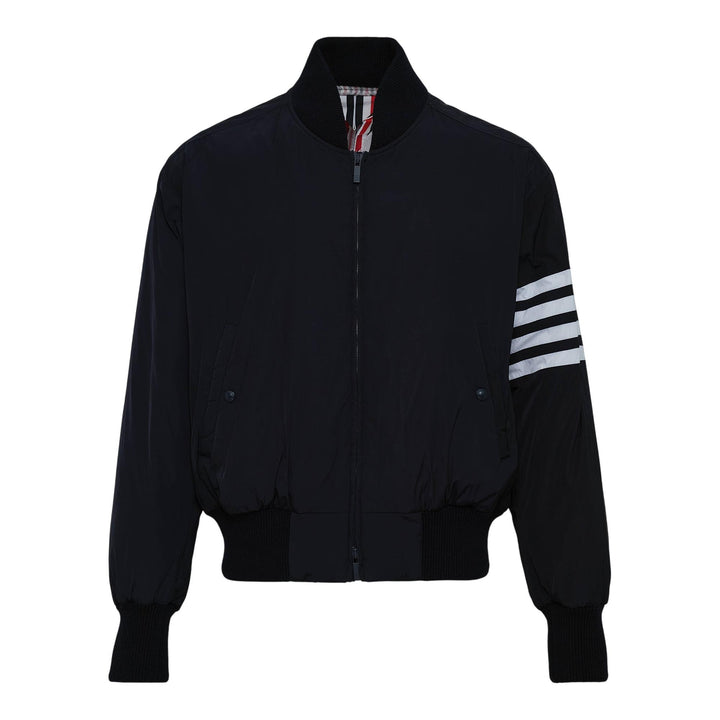 Club21 - Thom Browne - 4Bar Down Fill Oversized Knit Blouson - BLOUSON - Navy