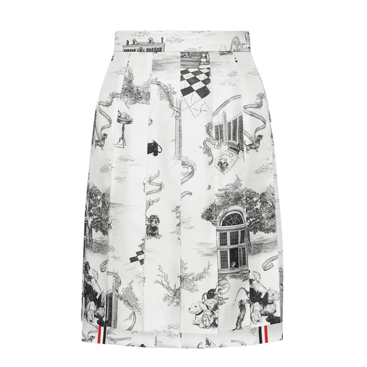Classic Bermuda Length Pleat Skirt